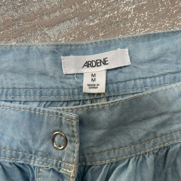 Ardene Light Blue Button-Front Skater Skirt - Picture 6 of 16